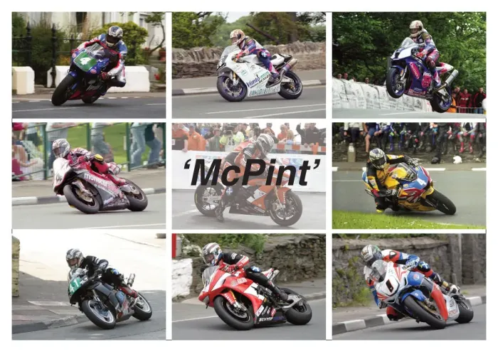 Framed Print : McPint. A selection of John McGuinness TT shots Framed Print : McPint. A selection of John McGuinness TT shots