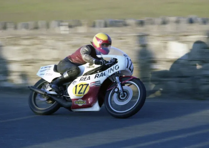 Framed Print : Mervyn Robinson (Yamaha) 1979 Southern 100 Framed Print : Mervyn Robinson (Yamaha) 1979 Southern 100