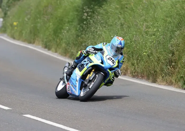 Framed Print : Michael Evans (Suzuki) At Cronk Ny Mona 2023 Senior TT