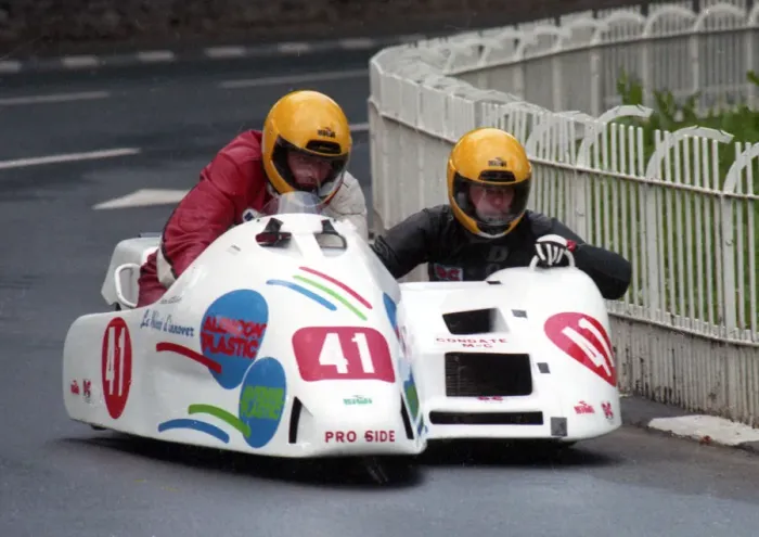 Framed Print : Michael Jacques-Jean & Gerad Barbe (Baker Honda) 1996 Sidecar TT Framed Print : Michael Jacques-Jean & Gerad Barbe (Baker Honda) 1996 Sidecar TT
