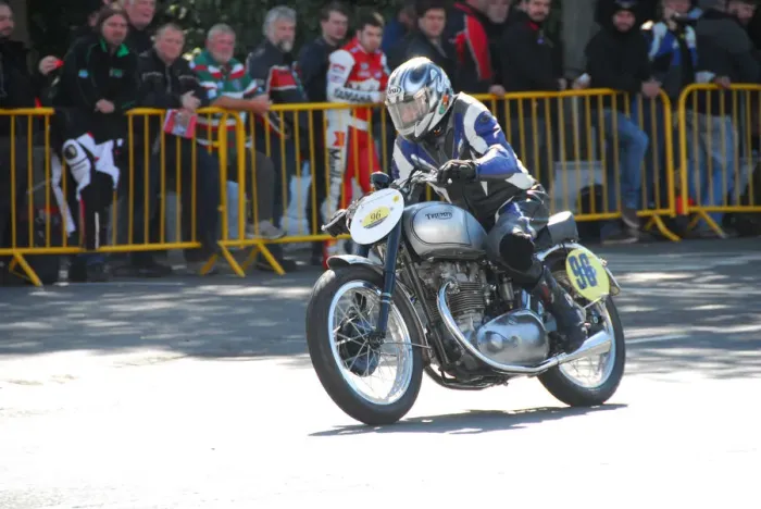 Framed Print : Michael Potter (Triumph) 2014 Parade Lap Framed Print : Michael Potter (Triumph) 2014 Parade Lap