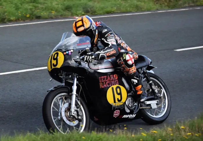 Framed Print : Michael Russell (Norton) 2018 Senior Classic TT Framed Print : Michael Russell (Norton) 2018 Senior Classic TT