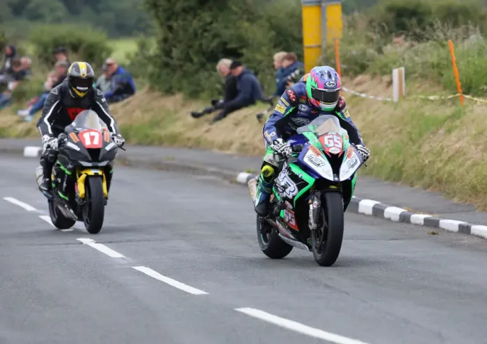 Framed Print : Michael Sweeney (BMW) and Joe Ackroyd (Kawasaki) 2019 Southern 100 Framed Print : Michael Sweeney (BMW) and Joe Ackroyd (Kawasaki) 2019 Southern 100