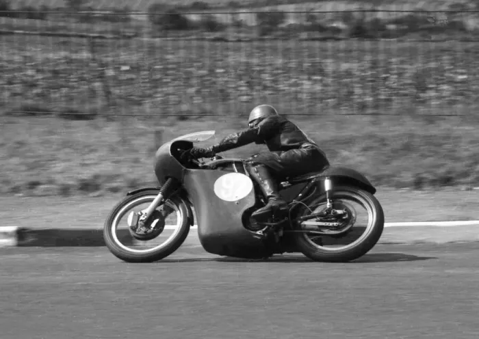 Framed Print : Mick Bancroft (AJS) 1963 Junior Manx Grand Prix Framed Print : Mick Bancroft (AJS) 1963 Junior Manx Grand Prix