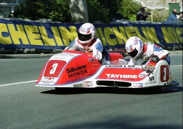 Mick Boddice & Dave Wells (Honda) 1991 Sidecar TT
