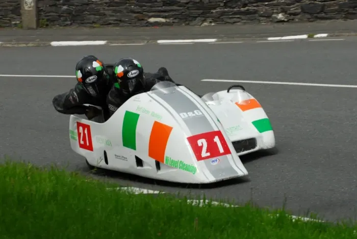 Framed Print : Mick Donovan & Aaron Galligan (Ireson Honda) 2013 Sidecar TT Framed Print : Mick Donovan & Aaron Galligan (Ireson Honda) 2013 Sidecar TT