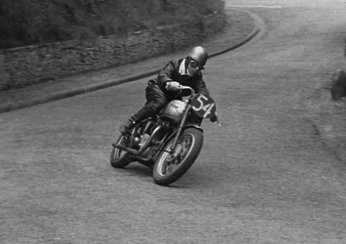 Framed Print : Mick Featherstone (Triumph} 1950 Senior Clubman TT Framed Print : Mick Featherstone (Triumph} 1950 Senior Clubman TT