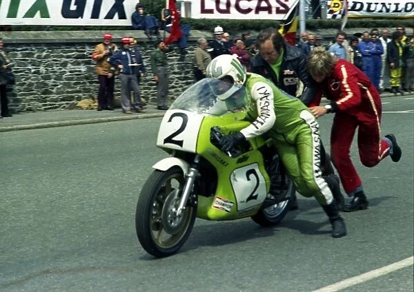 Mick Grant (Kawasaki) 1974 Formula 750 TT