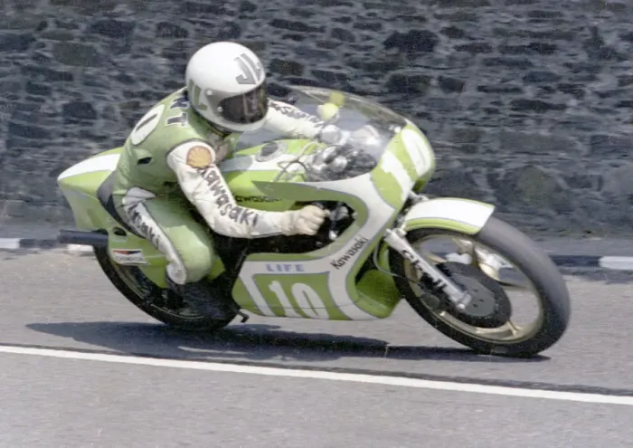 Framed Print : Mick Grant (Kawasaki) 1978 Junior TT Framed Print : Mick Grant (Kawasaki) 1978 Junior TT