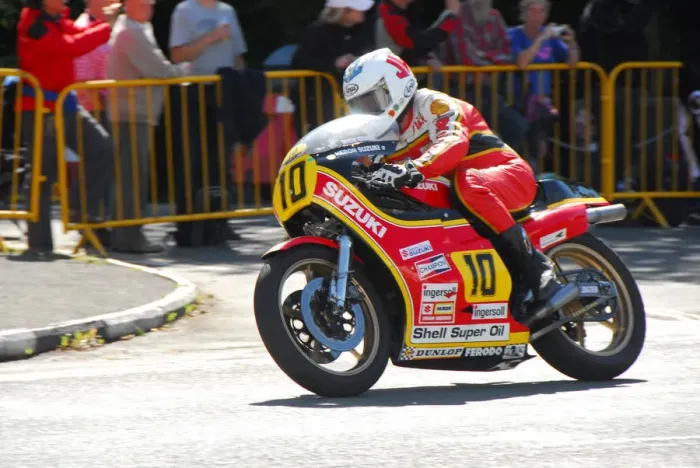 Framed Print : Mick Grant (Suzuki) 2014 Parade Lap Framed Print : Mick Grant (Suzuki) 2014 Parade Lap