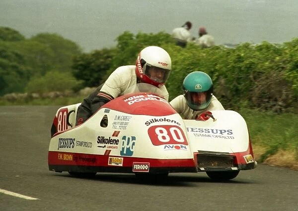 Mick Hamblin & Robert Smith (Shelbourne) 1988 Sidecar TT