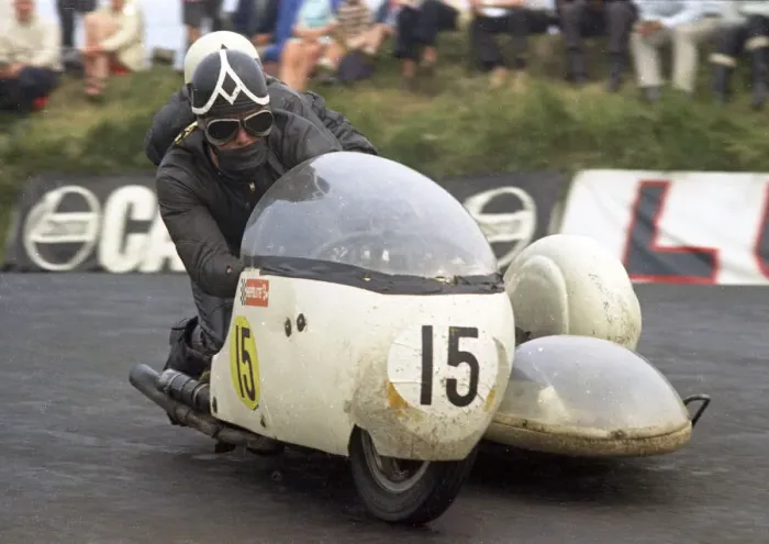 Framed Print : Mick Horspole & E McPherson (Bingham Triumph) 1970 750 Sidecar TT Framed Print : Mick Horspole & E McPherson (Bingham Triumph) 1970 750 Sidecar TT