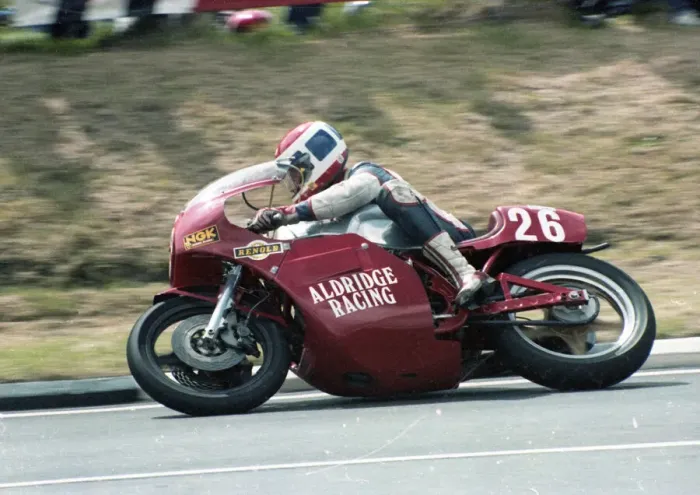 Framed Print : Mick Hunt (P & M Kawasaki) 1983 Formula One TT