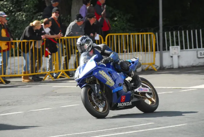 Framed Print : Mick Jordan (Honda) 2014 Junior Manx Grand Prix