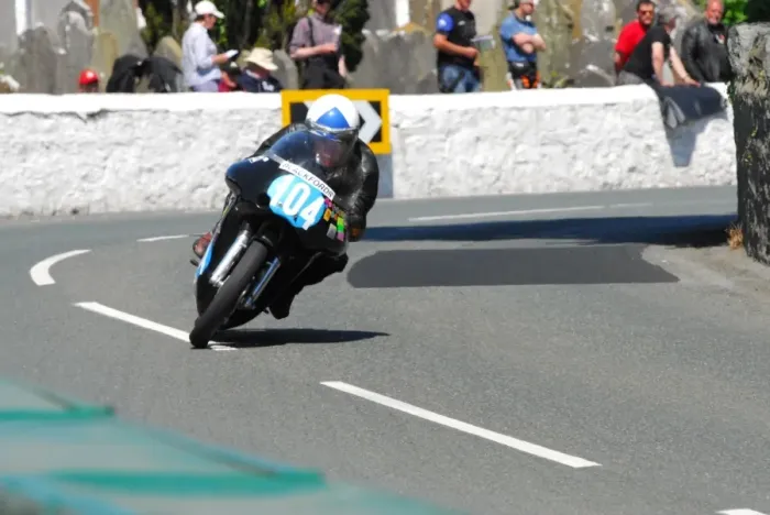 Framed Print : Mick Moreton (Seeley 7R) 2016 Pre TT Classic