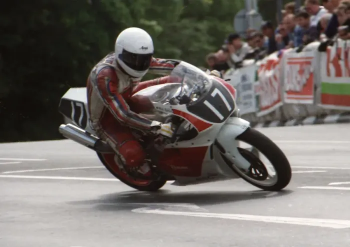 Framed Print : Mick Noblett (Gilera) 1994 Singles TT