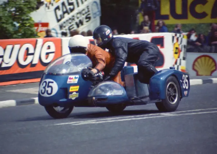 Framed Print : Mick Potter & Eddie Hammond (BSA) 1974 500 Sidecar TT Framed Print : Mick Potter & Eddie Hammond (BSA) 1974 500 Sidecar TT