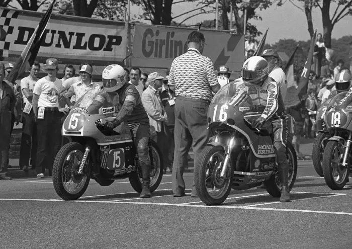 Framed Print : Mick Poxon & John Williams 1978 Formula One TT Framed Print : Mick Poxon & John Williams 1978 Formula One TT