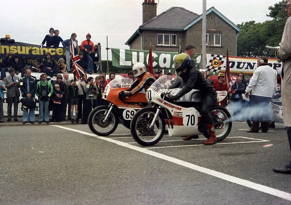 Mick Poxon (Suzuki) & Nigel Rigg (Yamaha) 1979 Classic TT