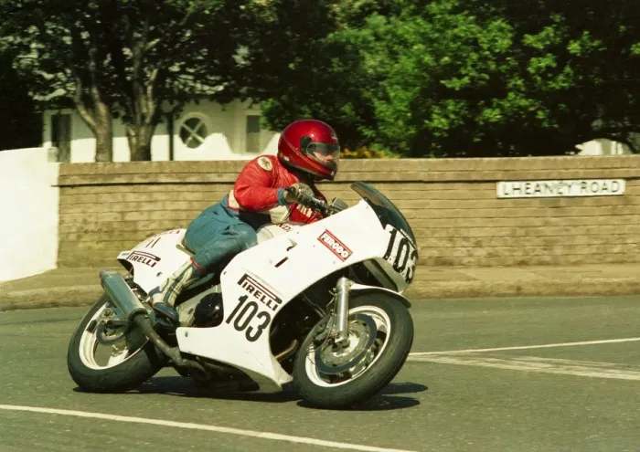 Framed Print : Mick Williams (Honda) 1987 Formula One TT Framed Print : Mick Williams (Honda) 1987 Formula One TT
