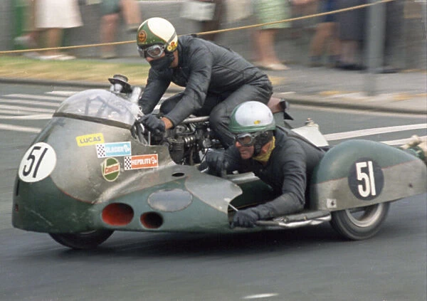 Mick Wortley & J Wilson (M. D. W. ) 1970 500 Sidecar TT