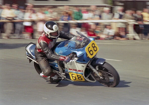 Mike Allen (Suzuki) 1987 Senior Manx Grand Prix