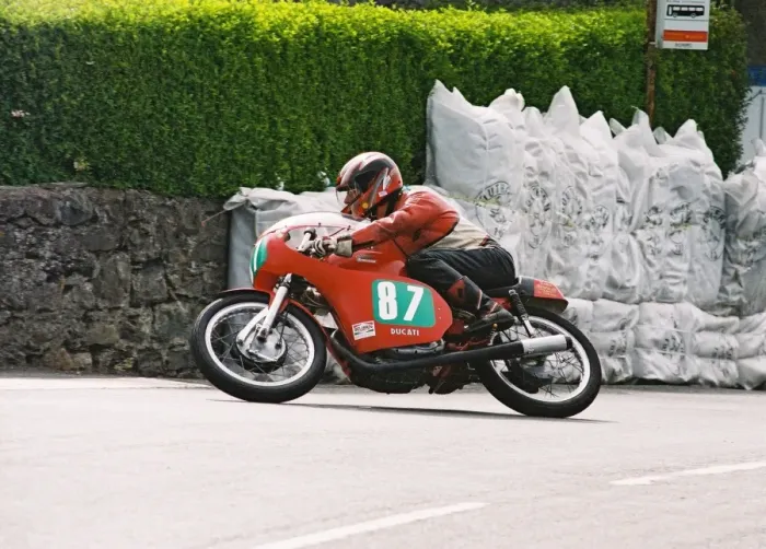 Framed Print : Mike Barry (Ducati) 1994 Pre-TT Classic Framed Print : Mike Barry (Ducati) 1994 Pre-TT Classic