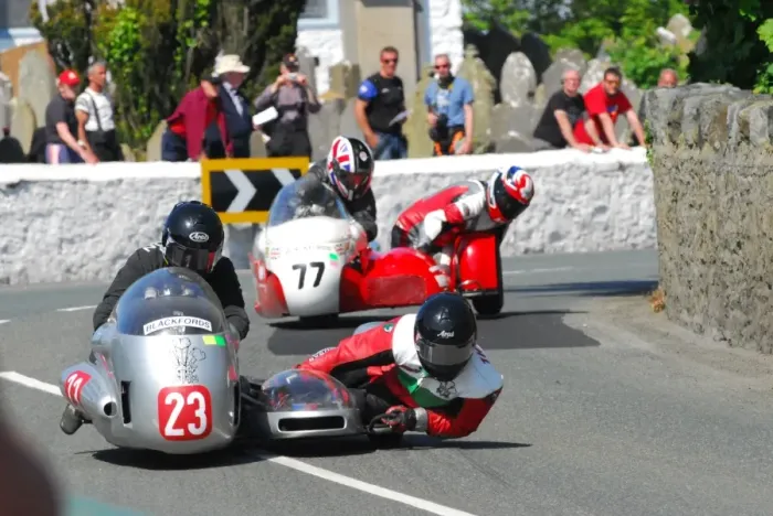 Framed Print : Mike Cookson & Alun Thomas (BMW) 2016 Pre TT Classic Framed Print : Mike Cookson & Alun Thomas (BMW) 2016 Pre TT Classic