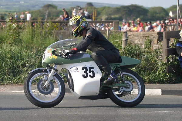 Mike Dunn (Greeves) 2007 Steam Packet Parade Lap
