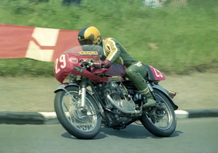 Framed Print : Mike Dunn (Honda) 1976 Production TT Framed Print : Mike Dunn (Honda) 1976 Production TT