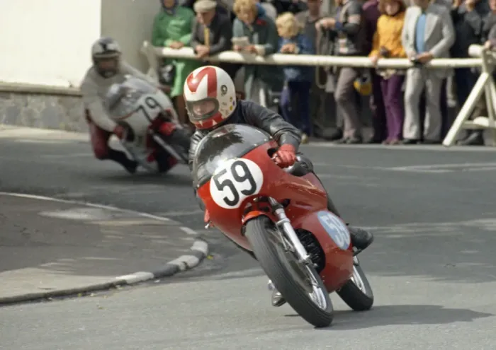 Framed Print : Mike Harrison (Aermacchi) 1974 Junior Manx Grand Prix Framed Print : Mike Harrison (Aermacchi) 1974 Junior Manx Grand Prix