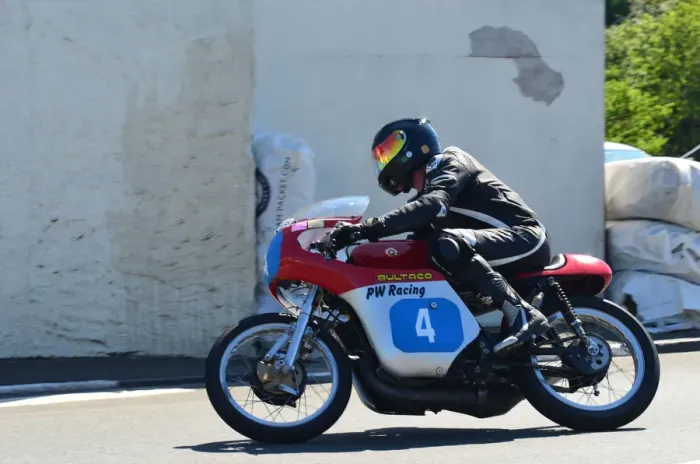 Framed Print : Mike Hose (Bultaco) 2012 Pre TT Classic Framed Print : Mike Hose (Bultaco) 2012 Pre TT Classic