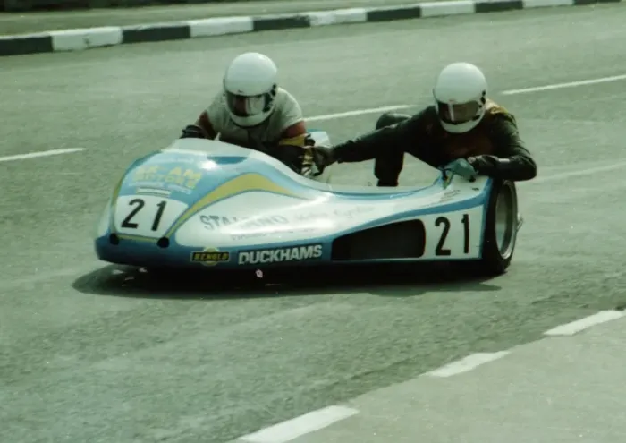 Framed Print : Mike Joyce & Mike Staiano (Yamaha) 1980 Sidecar TT Framed Print : Mike Joyce & Mike Staiano (Yamaha) 1980 Sidecar TT