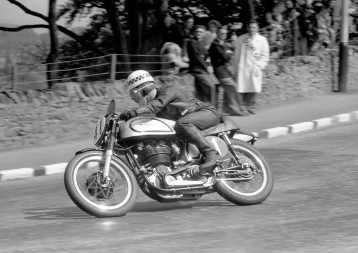 Framed Print : Mike O Rourke (Norton) 1955 Senior TT Framed Print : Mike O Rourke (Norton) 1955 Senior TT