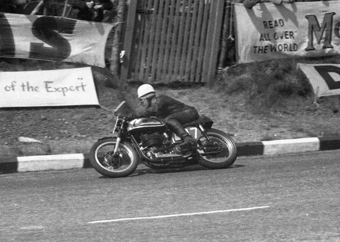 Framed Print : Mike O Rourke (Norton) 1956 Senior TT