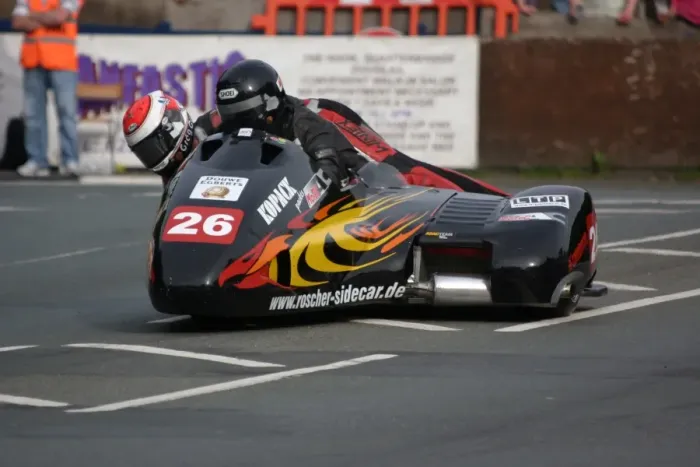 Framed Print : Mike Roscher & Gregory Cluze (LCR Suzuki) 2010 Sidecar A TT Framed Print : Mike Roscher & Gregory Cluze (LCR Suzuki) 2010 Sidecar A TT