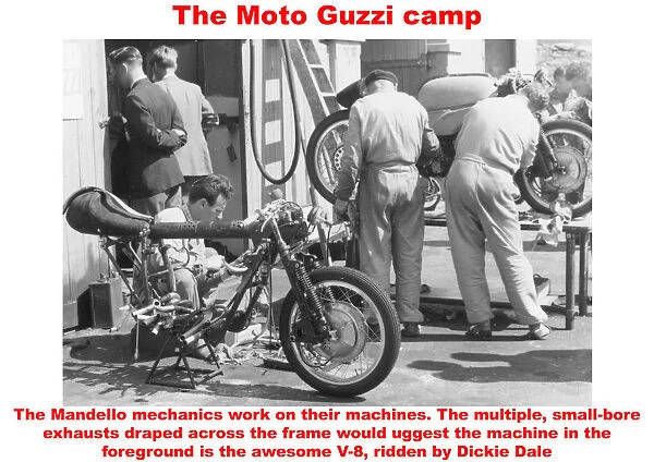 The Moto Guzzi camp