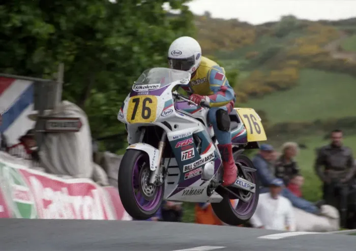 Framed Print : Nathan Spargo (Yamaha) 1994 Supersport TT