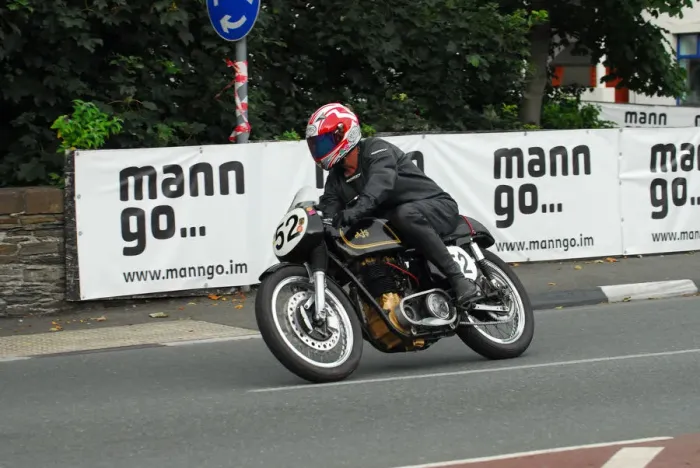 Framed Print : Neil Fairless (AJS) 2013 Classic TT Parade Lap Framed Print : Neil Fairless (AJS) 2013 Classic TT Parade Lap