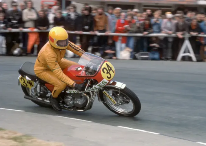 Framed Print : Neil Kelly (Honda) 1975 Production TT Framed Print : Neil Kelly (Honda) 1975 Production TT