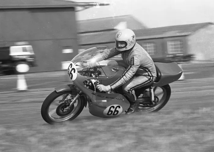 Framed Print : Neil Kelly (Honda) 1978 Jurby Airfield Framed Print : Neil Kelly (Honda) 1978 Jurby Airfield