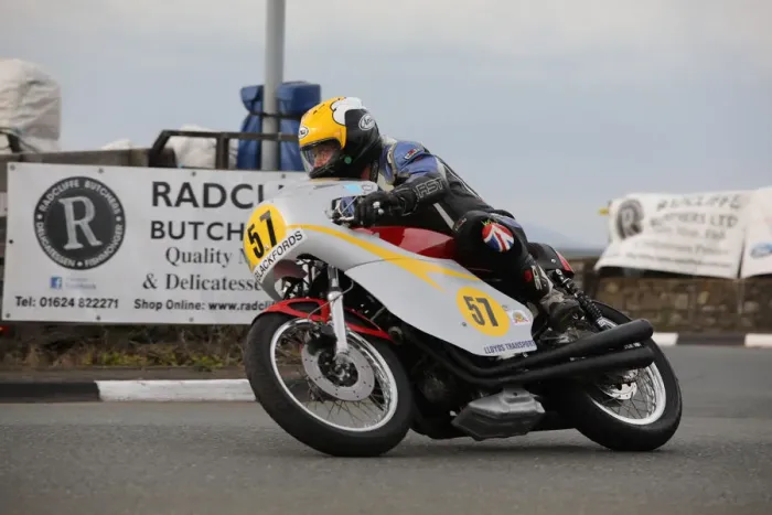 Framed Print : Neil Lloyd (Honda) 2018 Pre-TT Classic