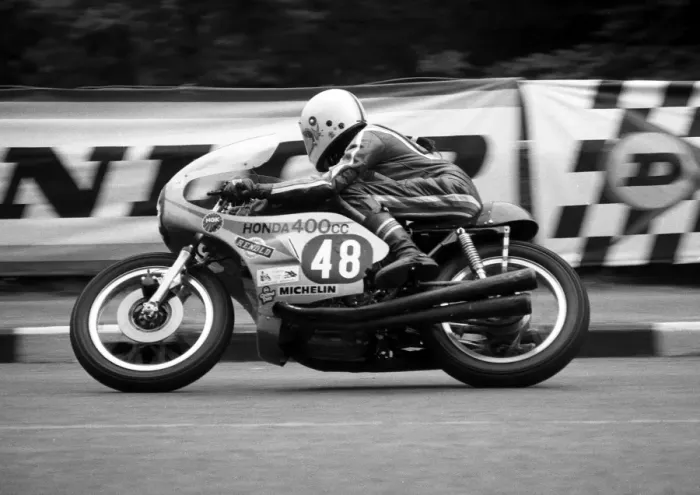 Framed Print : Nev Watts (Honda) 1977 Formula 3 TT Framed Print : Nev Watts (Honda) 1977 Formula 3 TT
