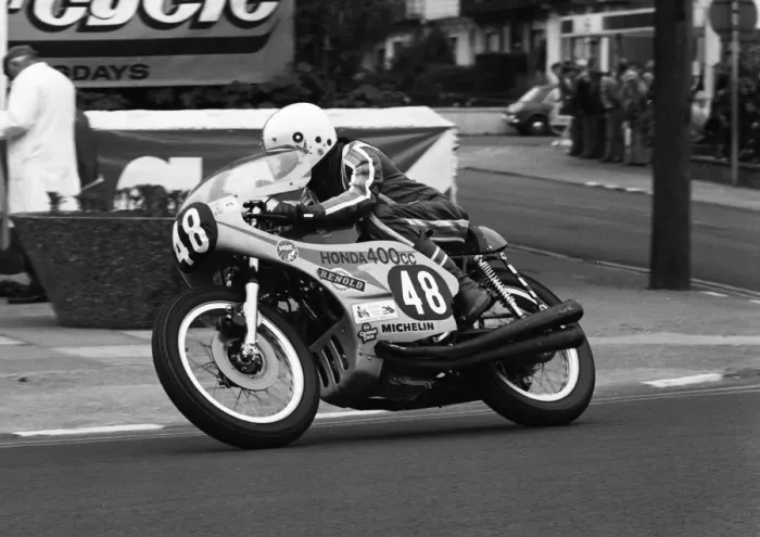 Framed Print : Nev Watts (Honda) 1977 Formula 3 TT Framed Print : Nev Watts (Honda) 1977 Formula 3 TT