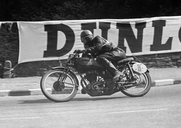 Framed Print : Neville E Jones (Excelsior) 1951 Lightweight TT Framed Print : Neville E Jones (Excelsior) 1951 Lightweight TT