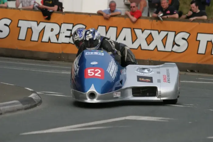 Framed Print : Nicholas Dukes & William Moralee (BLR) 2010 Sidecar A TT