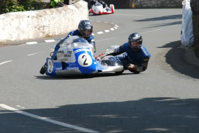 Framed Print : Nick Houghton & Paul Thomas (Nourish Weslake) 2011 Pre TT Classic Framed Print : Nick Houghton & Paul Thomas (Nourish Weslake) 2011 Pre TT Classic