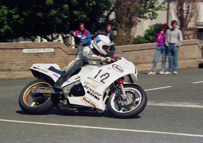 Framed Print : Nick Jefferies (Honda) 1987 Formula One TT Framed Print : Nick Jefferies (Honda) 1987 Formula One TT
