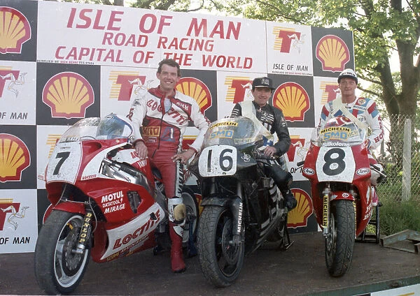 Nick Jefferies, Robert Dunlop, Carl Fogarty, 1990 Formula One TT