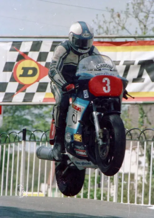 Framed Print : Nick Jefferies (Suzuki) 1986 Production A TT Framed Print : Nick Jefferies (Suzuki) 1986 Production A TT